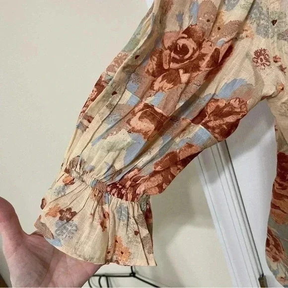 Free People Found You Printed Top ~ Size XS! Absolutely gorgeous top! - Picture 10 of 13